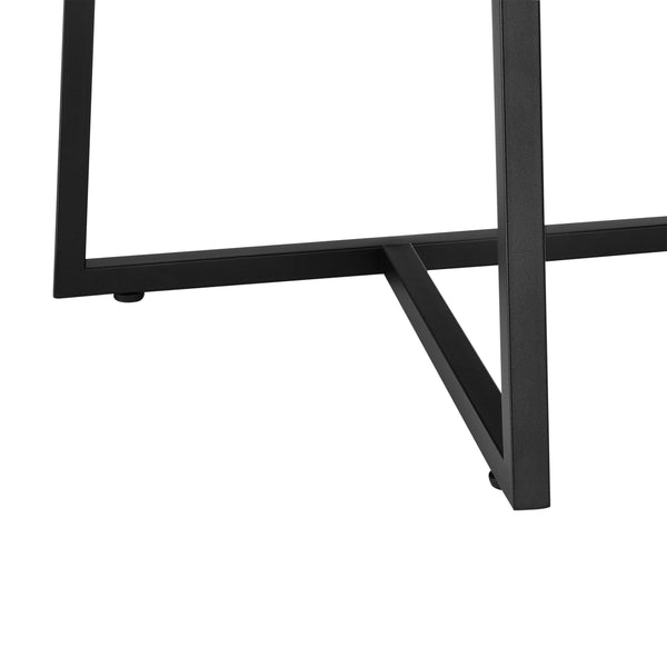 Sofabord Valdemarsvik 100x60x47cm egetræslook [en.casa].
