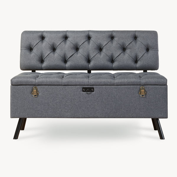 Kiste Malmöhus 110x48x75cm mørkegrå [en.casa].