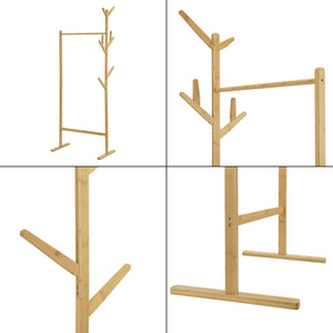 Bambus knagerække Nordreisa 65x40x170cm [en.casa].