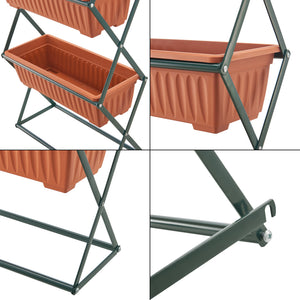 Lodret seng Veenendaal 51x21x125 cm 4-etagers [en.casa].