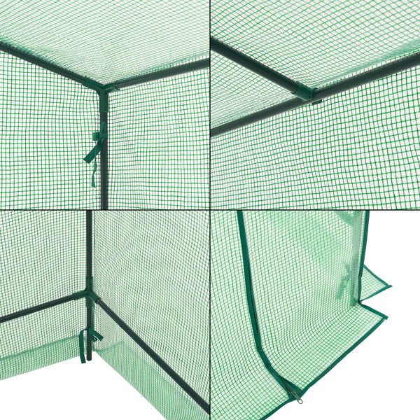 Drivhus Vlaardingen 198x78x200cm Grøn [en.casa].