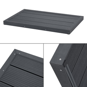 WPC bundplade Nürtingen til solbruser 101x63x5.5cm [en.casa]
