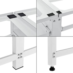 Vaskemaskine sokkel 2-fold Bothel med hylder 150 kg Hvid [en.casa]