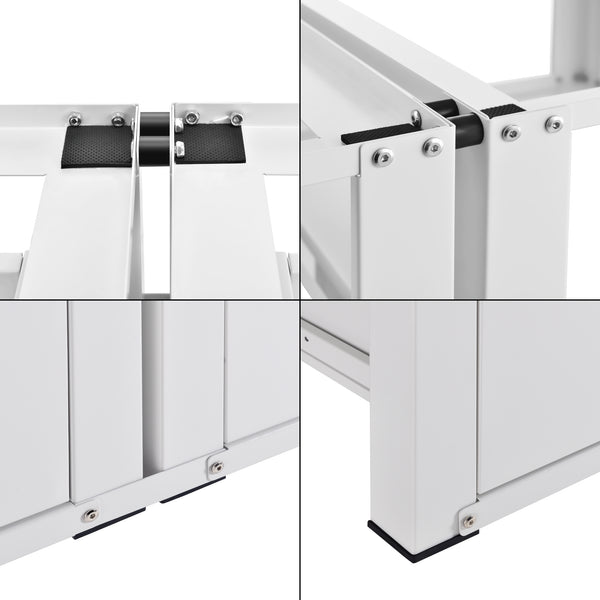 Dobbelt understel Heyen med 2 skuffer hvid [en.casa].