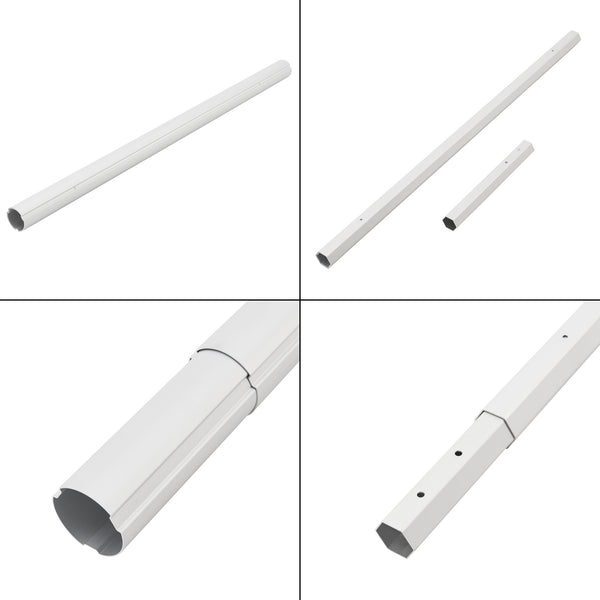 Pool roll-up enhed Oliveti med skydere i aluminium [en.casa]