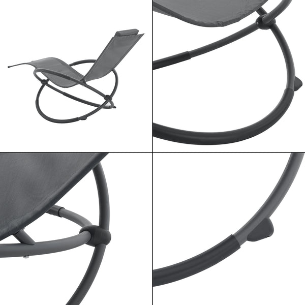 Gyngestol Pulsano 150 kg mørkegrå [en.casa].