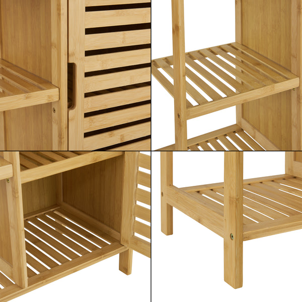 Badeværelsesskab Vetlanda bambus 87x66x33 cm [en.casa].