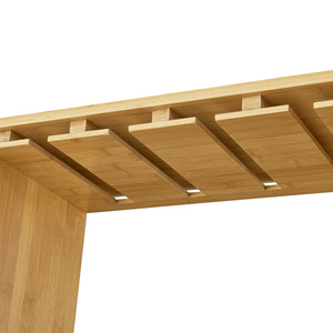 Vinreol i bambus Fetlar 84,8 x 50 x 24 cm [en.casa].