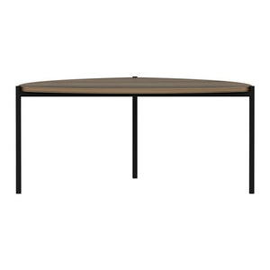 Gladsaxe sofabord 40x90x89 cm valnøddelook/sort [en.casa]