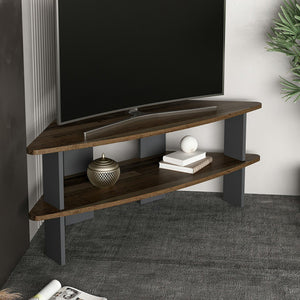 Fredensborg TV-skab 45x116x40 cm gammelt trælook / antracit [en.casa].