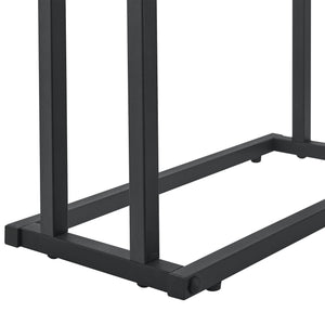 Håndklædestang med 2 stænger 78 x 48 x 24 cm sort [en.casa].