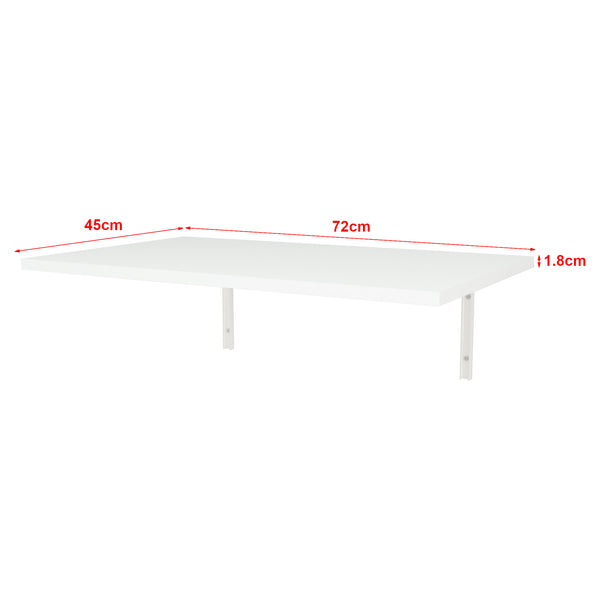Klepp foldbart vægbord 72x45cm hvid [en.casa].
