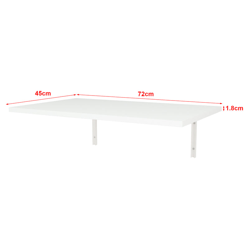 Målskitse Klepp foldbart vægbord 72x45cm hvid [en.casa].