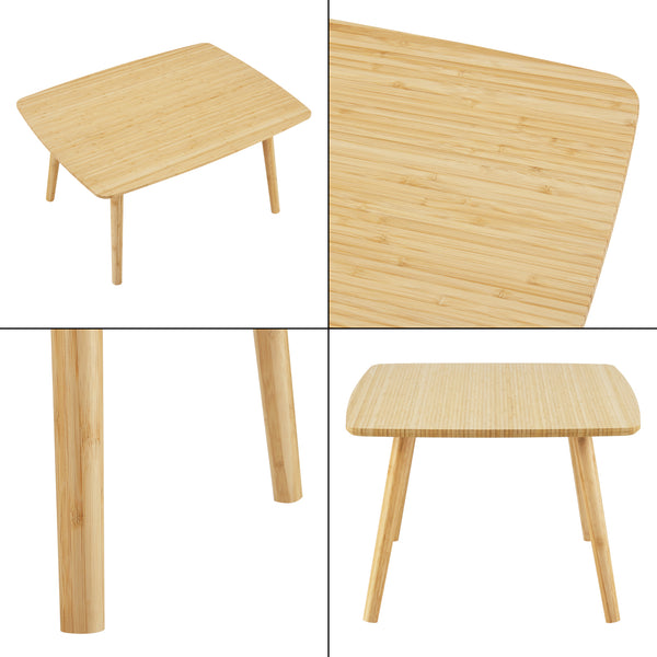 Nurmijärvi sofabord i bambus 40x80x60 cm [en.casa].