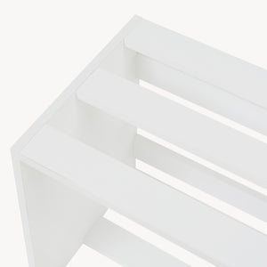 Sidebord Rønde 43x64x33 cm hvid [en.casa]