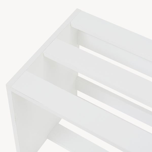 Sidebord Rønde 43x64x33 cm hvid [en.casa]
