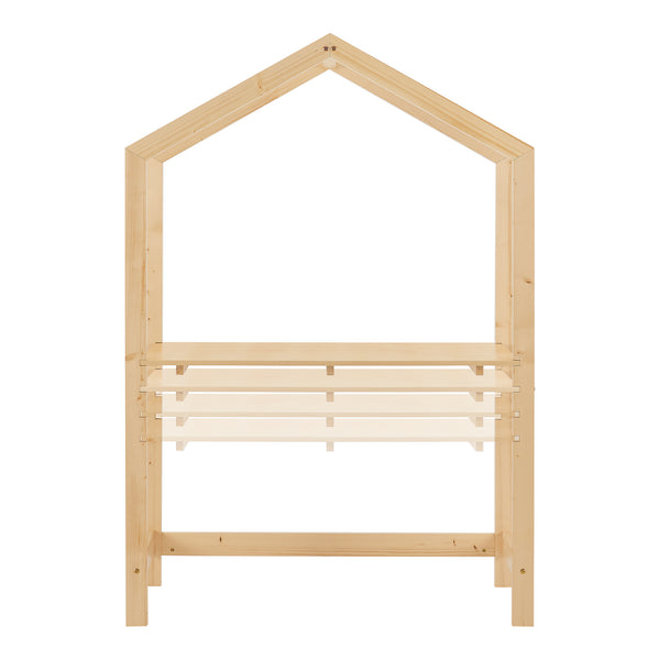Børneskrivebord Suså 110x50x160cm fyrretræ [en.casa].