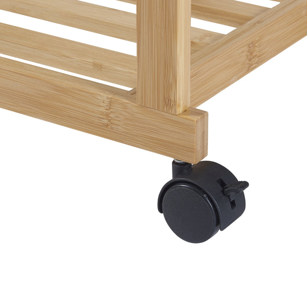 Ilmajok bambus knagerække på hjul [en.casa].