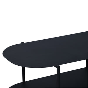 Sofabord Enebakk 112x62x40,5cm sort, mat [en.casa].
