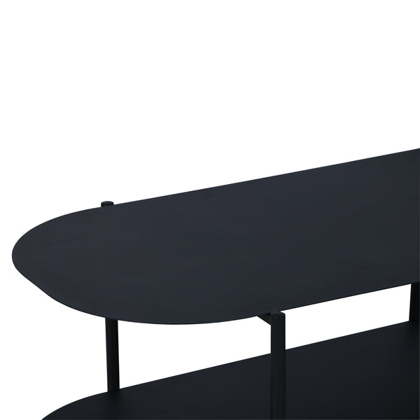 Sofabord Enebakk 112x62x40,5cm sort, mat [en.casa].