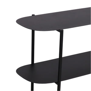 Konsolbord Enebakk 70x90x32cm sort, mat [en.casa].