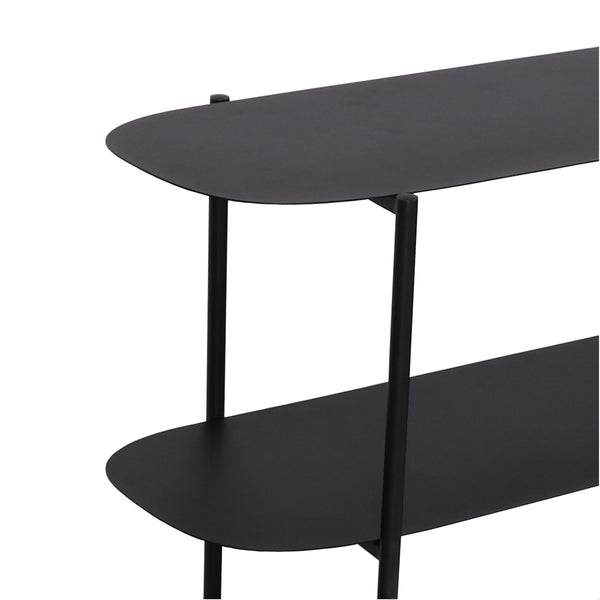 Konsolbord Enebakk 70x90x32cm sort, mat [en.casa].