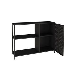 Skabereol Viitasaari Metal Sort [en.casa]