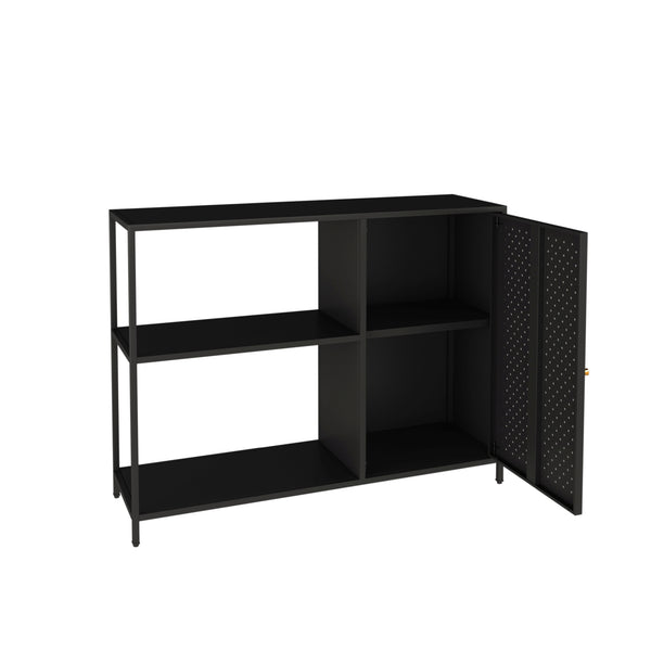 Skabereol Viitasaari Metal Sort [en.casa]