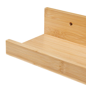 Væghylde sæt Gildeskål sæt af 3 40x13x7cm bambus [en.casa].
