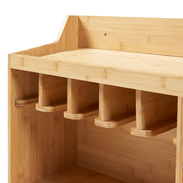 Værktøjsholder Gjemnes 86x25x45 cm bambus [en.casa].