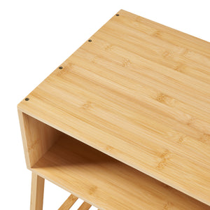 Sengebord Håbo 50x45x36 cm bambus [en.casa].