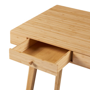Skrivebord Hässleholm bambus 100x50x75cm natur [en.casa].