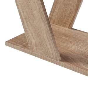 Sidebord Nome 60x22x57cm egetræslook [en.casa].