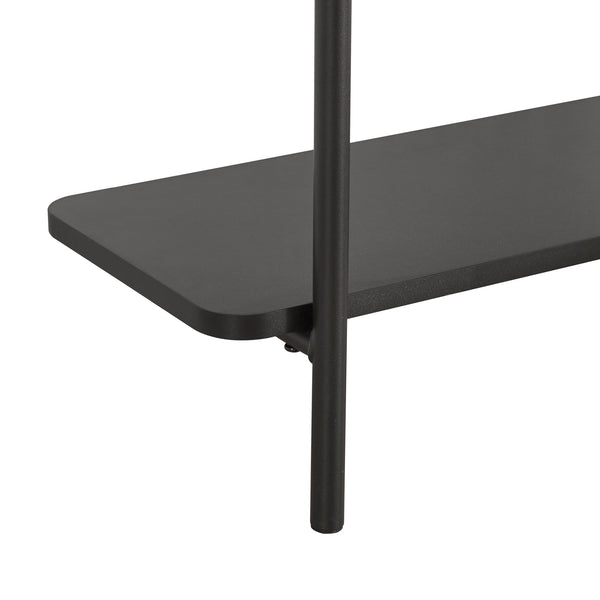 Vægknagerække Bremanger 162x60x26cm sort [en.casa].