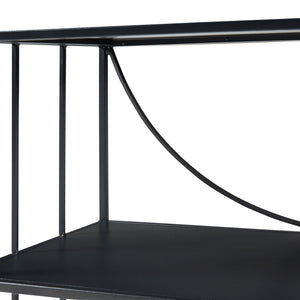 Konsolbord Baarn 65,5x70x32 cm sort [en.casa].