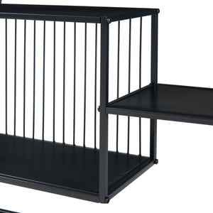 Konsolbord Beesel 65,5x60x20 cm sort [en.casa].