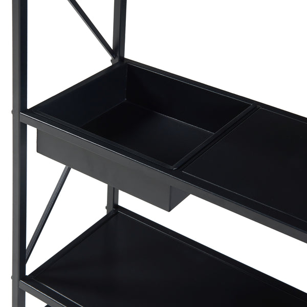 Plantehylde Berkelland metal sort [en.casa].