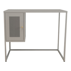 Skrivebord Sund Stål 75x100x50 cm Grå [en.casa]