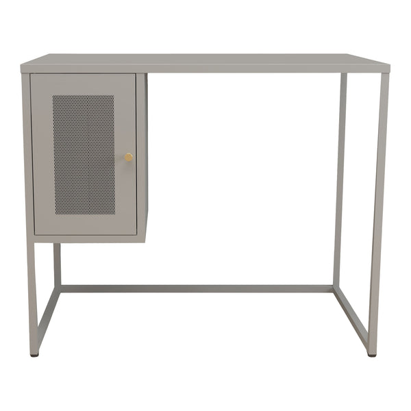 Skrivebord Sund Stål 75x100x50 cm Grå [en.casa]