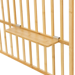 Væghylde Røst 120x80x13cm Bambus [en.casa]