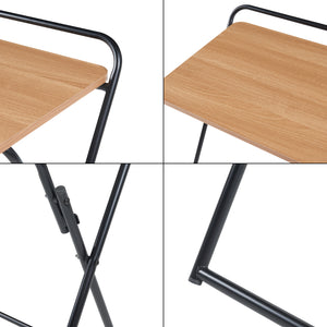 Klapbord Kvitsøy 85x50x80cm sort/eg [en.casa].