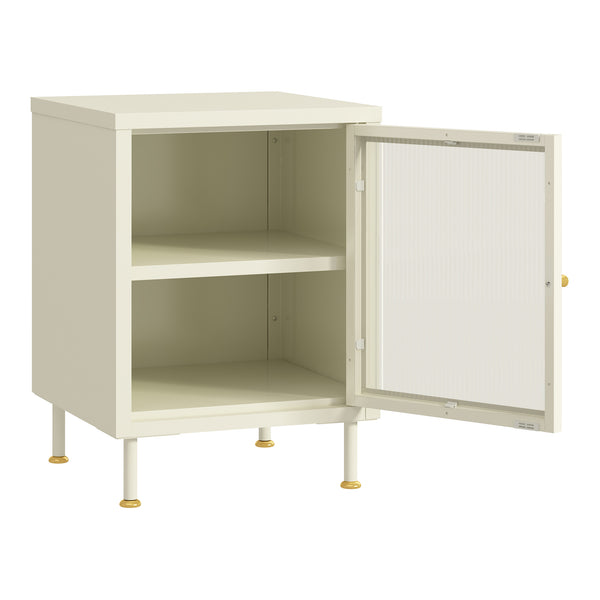 Sideskab Lindau 56x40x40 cm cremehvid [en.casa]