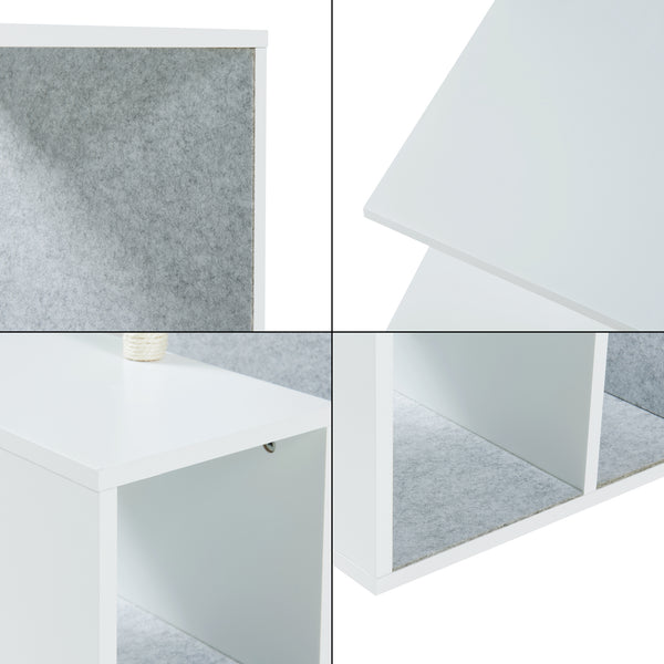 Sidebord med kradsetræ Masfjorden Hvid [en.casa]