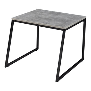 Satbord Hyllestad 2 stk. sæt Sort/Betonlook [en.casa]