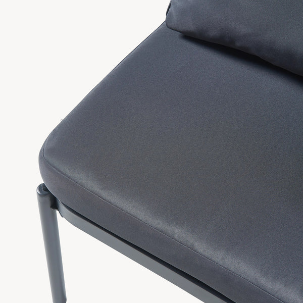 Havemøbelsæt Accettura 3 dele Aluminium Grå [casa.pro]