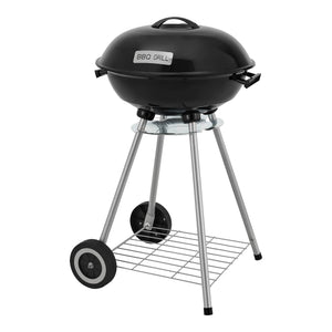 Apricena rund grill 80x49x47cm sort [casa.pro].