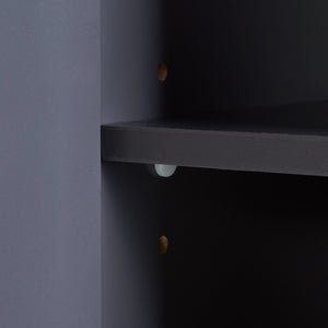 Højt skab Overath 160x30x30cm Grå [en.casa]