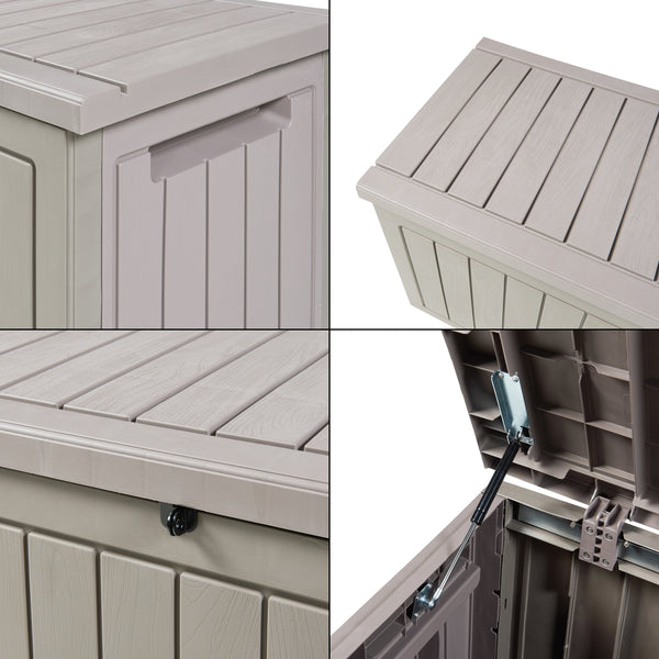 Opbevaringsboks Filetto 124x52,5x57 cm Beige [casa.pro]
