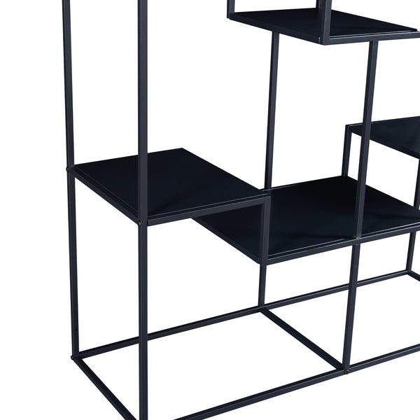 Gulvreol Råde Metal 180x100x35 cm Sort [en.casa]