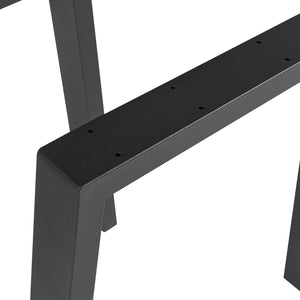 Bordstel 2 stk. sæt Kraftisried 72x70cm Sort [en.casa]